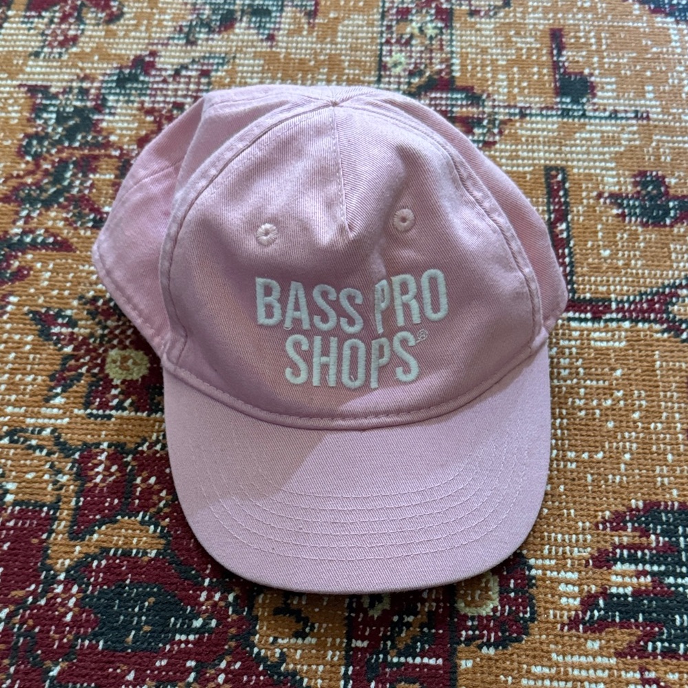 Bass Pro Shops Light Pink Baseball Cap for Toddler Girls Excellent Embroidered